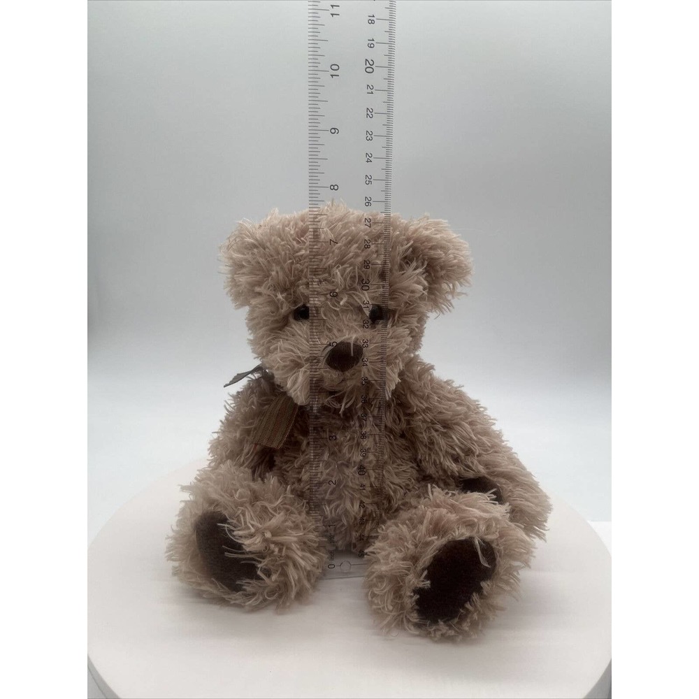 Russ Light Brown Teddy Bear Plush With Scarf Penley.